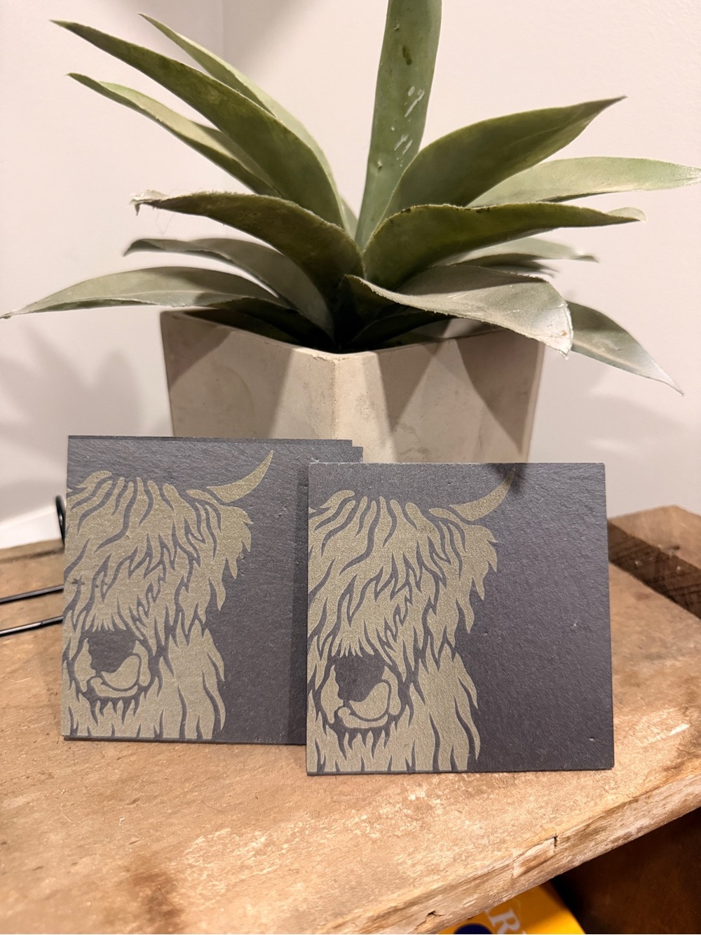 4 Highland Slate Coasters
